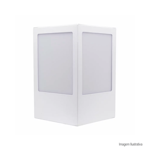 Arandela bolt triângular 1 lâmpada branca -  ideal lustres
