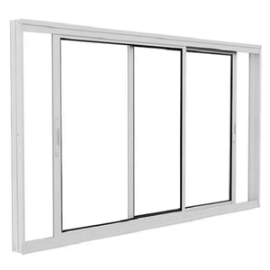 Vitrô de alumínio soft de correr 2 folhas 1 faixa sem grade 100x110cm branco - brasil esquadrias