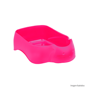 Bandeja de plástico sanitária para gato rosa - sanremo