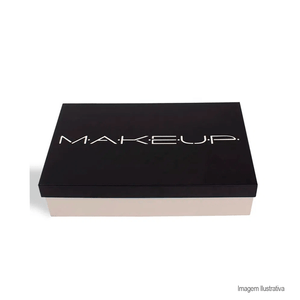 Caixa organizadora de aço para maquiagem makeup areia - geguton