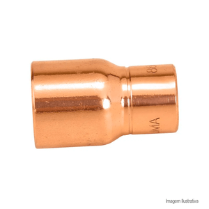 Bucha de redução de cobre latão 22x15mm - universo conexões