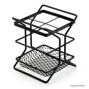 Porta talheres black - arthi