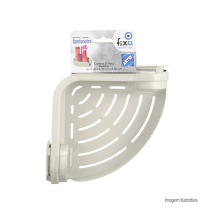 Cantoneira fixa off white - arthi