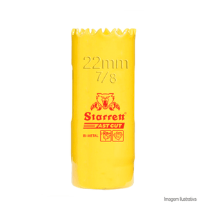 Serra copo para metal fast cut 22mm - starrett