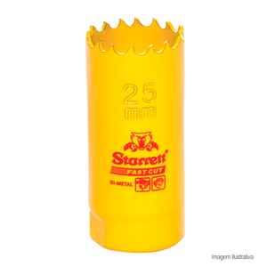 Serra copo para metal fast cut 25mm - starrett