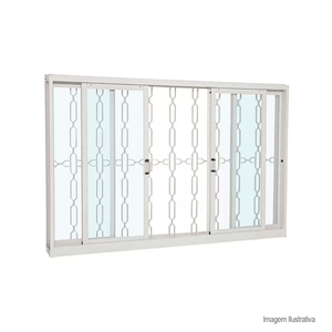 Janela ideal de coreer 100x120x12 g/e branco - crv
