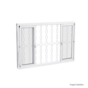 Janela ideal de coreer 100x150x12 g/e branco - crv