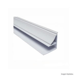 Perfil de pvc multifuncional com 6mts gelo - tecnoperfil