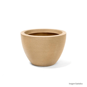 Vaso riscatto oval baixo n22 areia - nutriplan