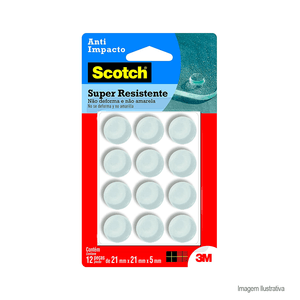 Protetor anti-impacto scotch redondo extra grande 12 unidades - 3m