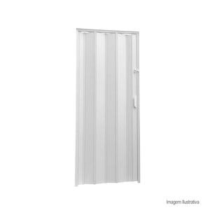 Porta sanfonada 60x210cm branco - plasflex