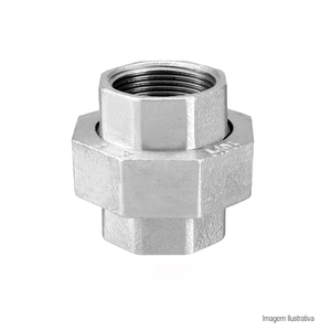 União galvanizado assento bronze 1.1/4" - remadi