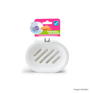 Saboneteira branca double fix - arthi
