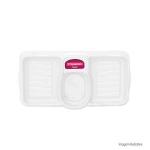 Porta detergente de plástico transparente - sanremo