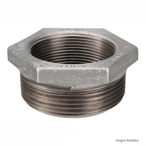 Bucha de redução galvanizada 4"x3" - remadi
