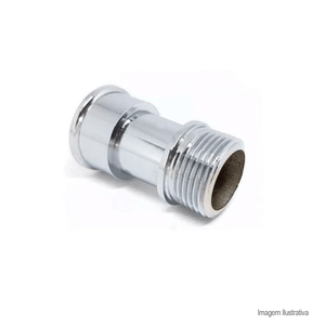 Prolongador latão cromado médio para torneira 3/4" - japi