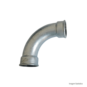 Curva galvanizada fêmea 2.1/2" - remadi