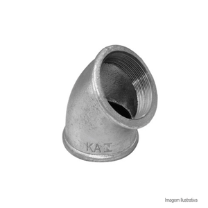 Joelho galvanizado 45° 3/4" - remadi