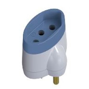 Adaptador reverso 10a/250v t  branco daneva  - daneva