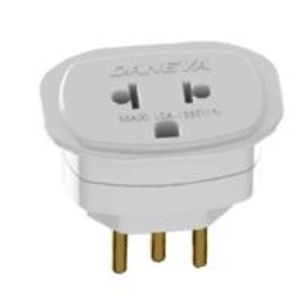 Adaptador universal 10a/250v t branco daneva  - daneva