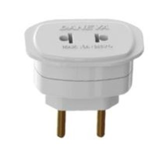 Adaptador universal 10a/250v branco daneva  - daneva