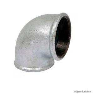 Joelho galvanizado 90' 1.1/2 mxf
