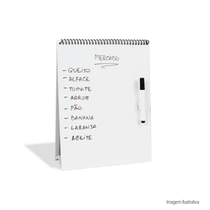 Porta recado de mesa em folhetos - geguton