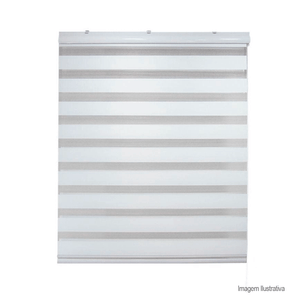 Persiana double vision sunny 160x160cm branca - topflex