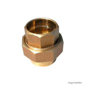União de cobre latão 28mm - universo conexões