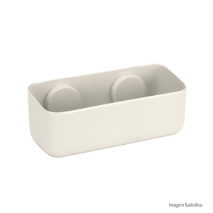 Porta shampoo fixa off white - arthi
