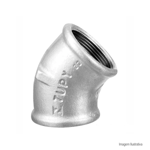 Joelho galvanizado 45° 1.1/2" - remadi