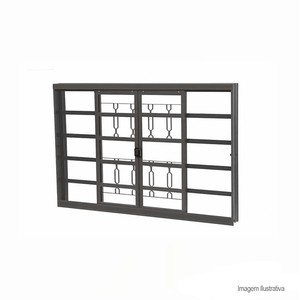 Janela standard correr 64x215x12 g/q - crv
