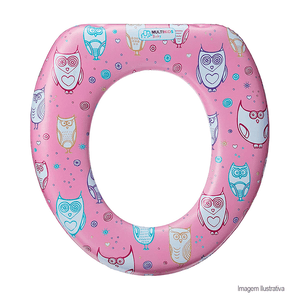 Redutor para vaso sanitário soft seat multikids baby menina - multilaser