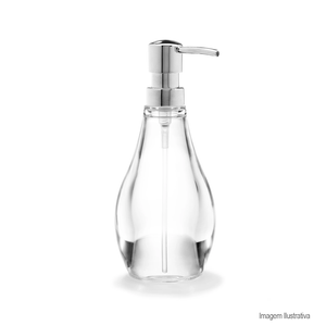 Porta sabonete líquido droplet transparente - umbra