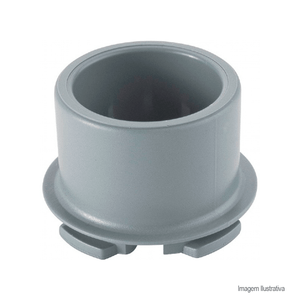 Conector plastibox saída 1/2 cinza escuro  tramontina