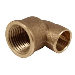 Joelho de cobre latão 90° 28mmx1" - universo conexões