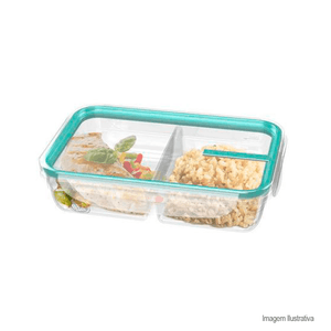 Pote de plástico com travas freshy 730ml transparente - sanremo