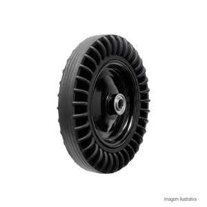 Roda macica 4.00-8 rolamento esfera eixo 1''