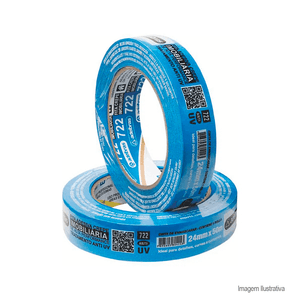 Fita crepe imobiliaria 18x50m azul - adelbras