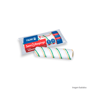 Rolo de lã antirrespingo 23cm - tigre