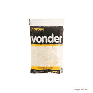 Estopa branca para polimento 200gr - vonder