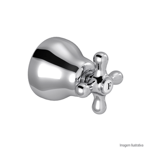 Acabamento belle époque para registro de gaveta de 1.1/4" e 1.1/2" cromado - deca
