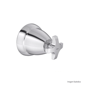 Acabamento max para registro de gaveta de 1.1/4" e 1.1/2" cromado - deca