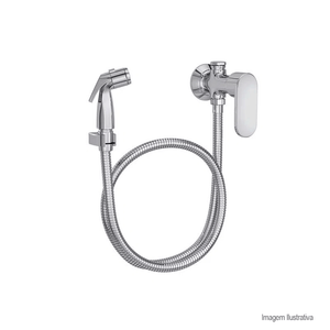 Ducha higiênica drop com registro e derivação cromada - deca