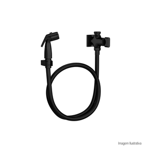 Ducha higiênica polo com registro e derivação black noir - deca