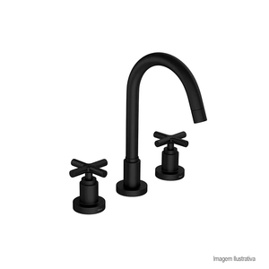 Misturador para lavatório duna clássica de mesa bica alta black matte - deca