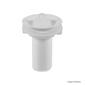 Válvula de lavatório sem ladrão branco - astra