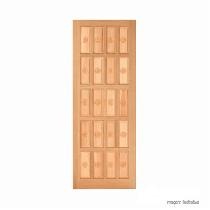 Porta de madeira torneada 80x210cm - nepasi
