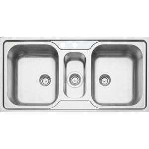 Cuba inox sobrepor marea 100x50 acet. 93831/133