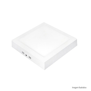 Painel de led pop quadrado embutir 6w branco 3000k - avant